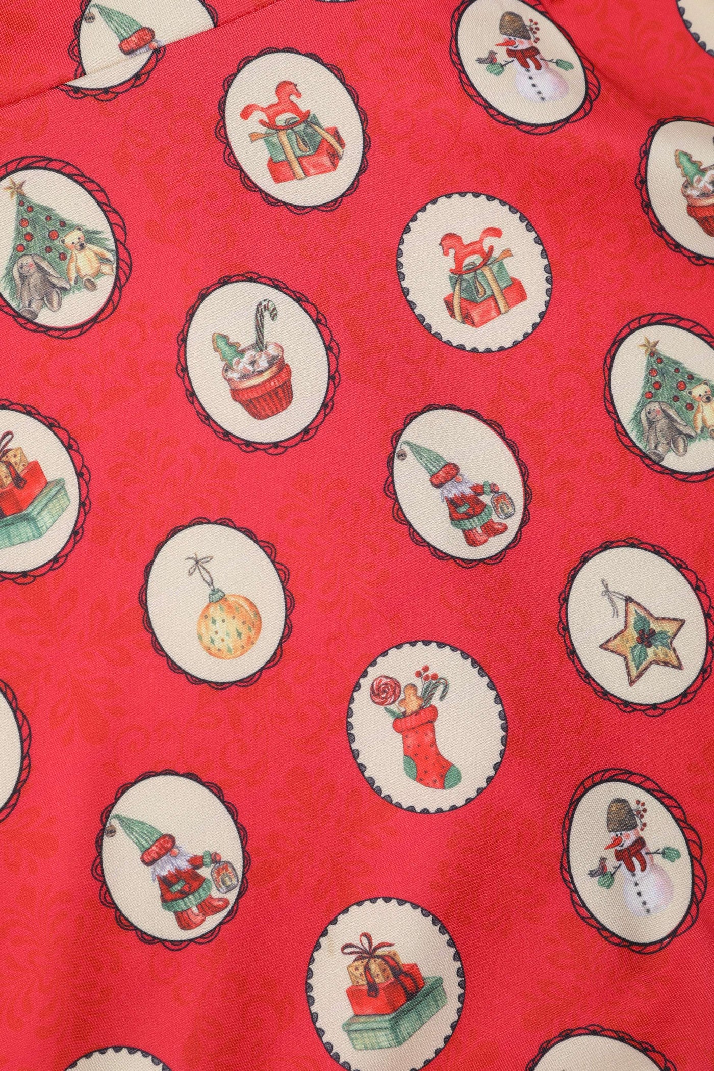 Pattern of Scarlette Vintage Christmas Midi Dress