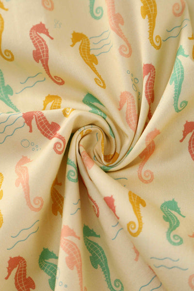 Close up view of Seahorse Midi Shirt Dress