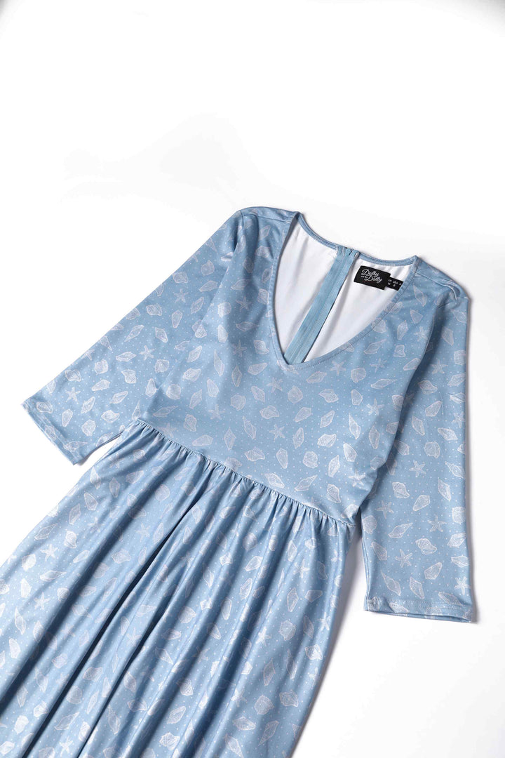 sachin and babi light blue dress Calvin Klein CASUAL MINI DRESS - Shirt dress - hydrangea/light blue main image 1