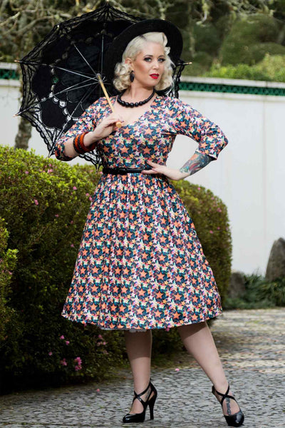 Model wearing a Starry Long Sleeved Dress