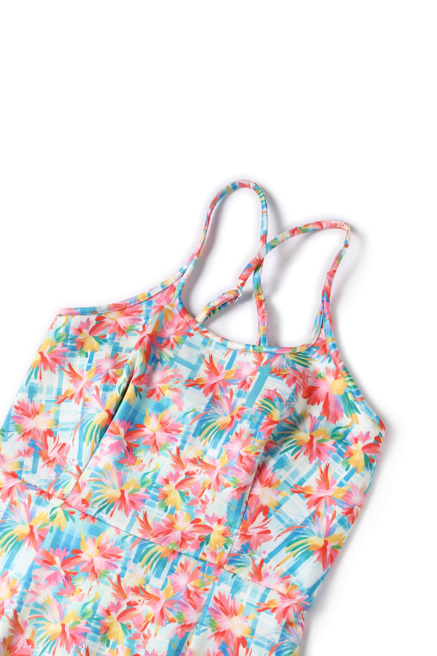 Close up view of Summer Floral Fitted Dress