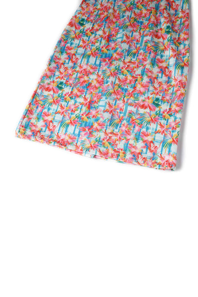 Close up view of Summer Floral Fitted Dress