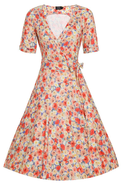 Summer Floral Wrap Dress