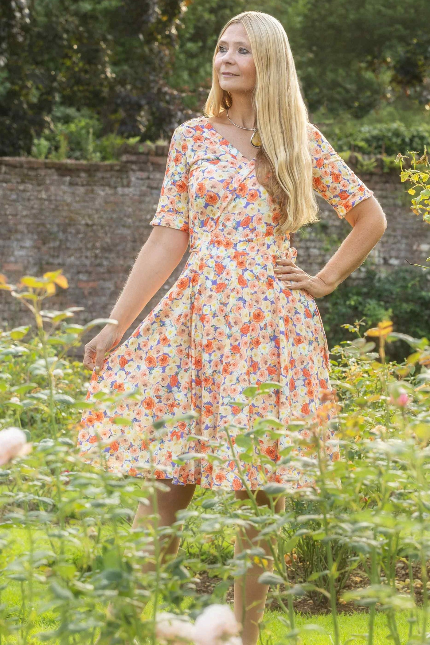 Matilda Summer Floral Wrap Dress