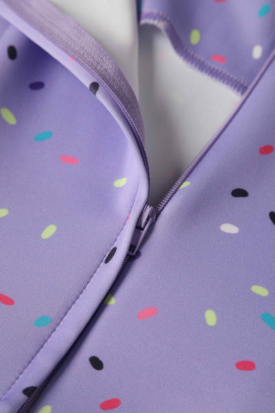 Close up view of Summer Sprinkles Ice Cream Cone Swing Dress