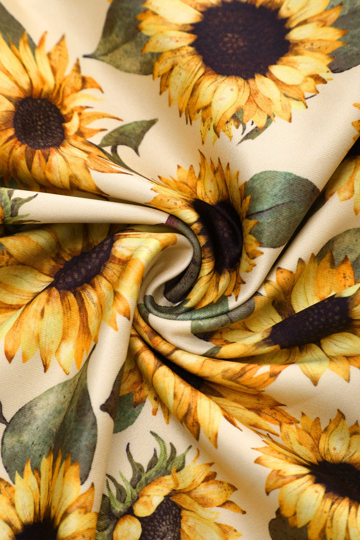 ADEAM アディアム フォクシー sunflower dress Summer Sunflower Flared Dress With Pockets ワンピース