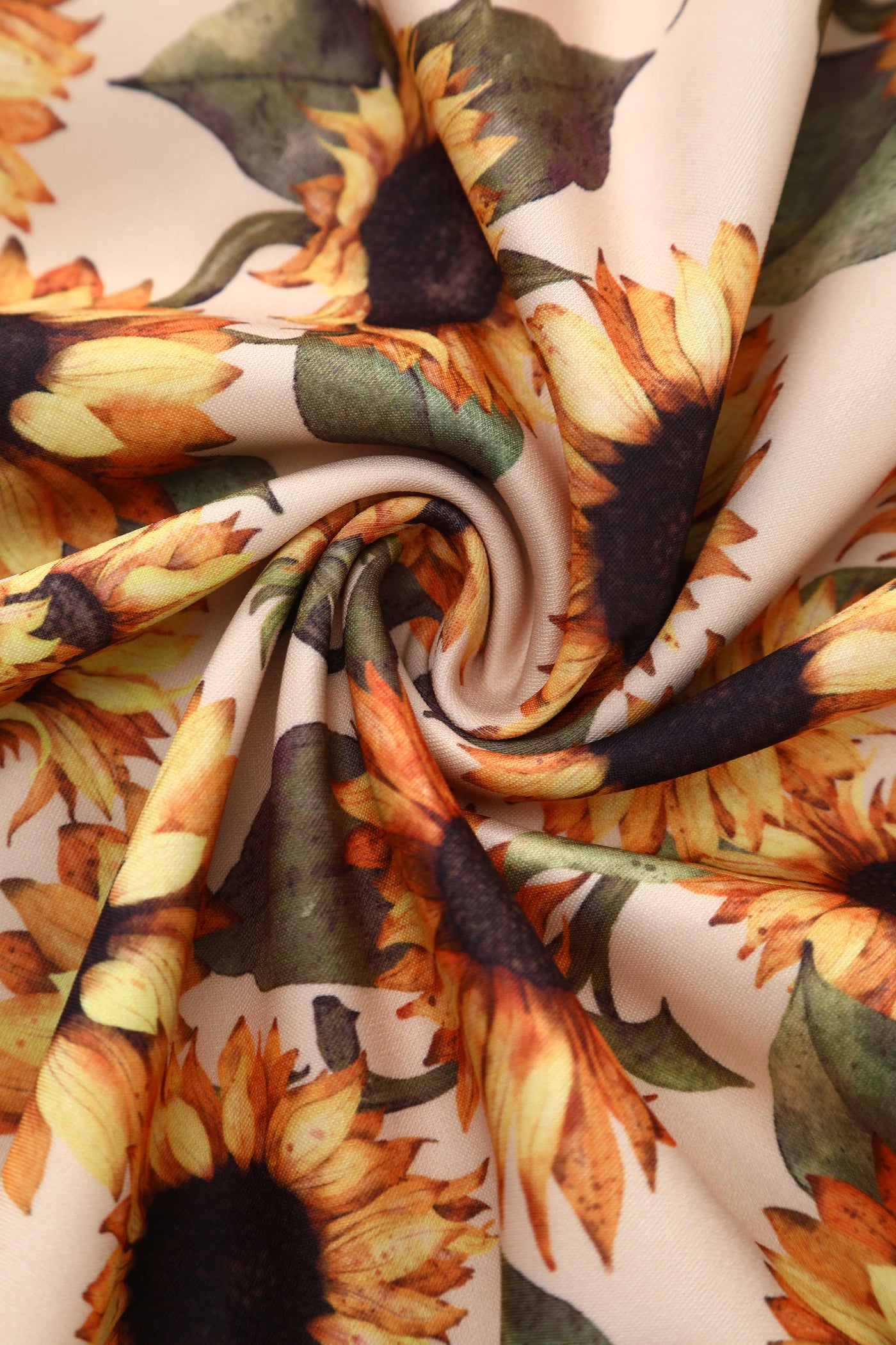 Close up view of Lily Sunflower Off Shoulder Dress