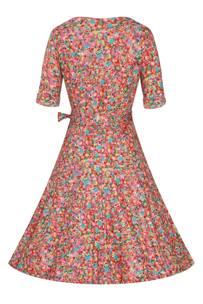 Back view of Sweets Wrap Dress