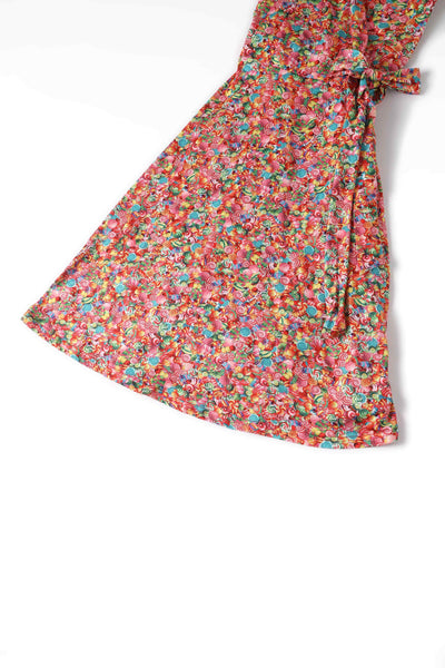 Close up view of Sweets Wrap Dress