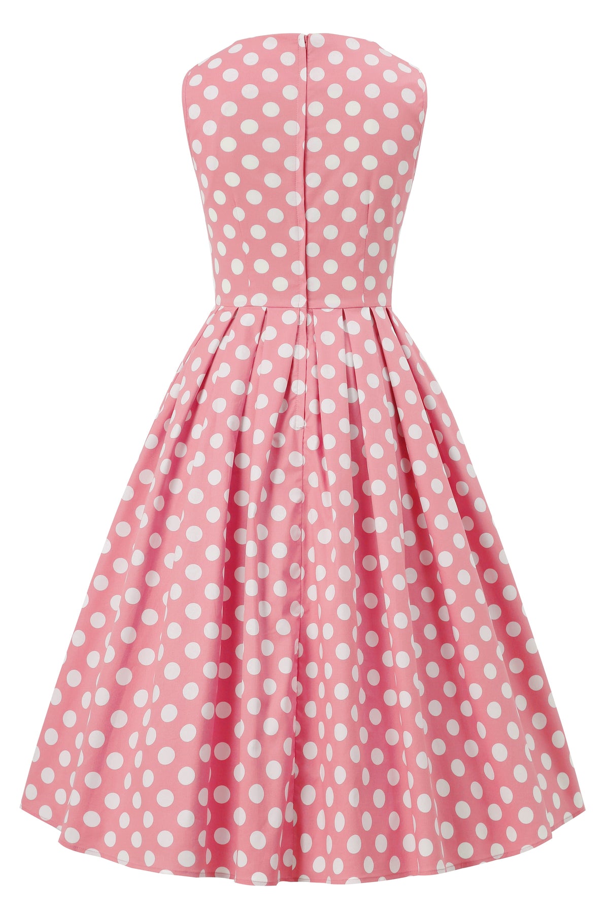 Blair Light Pink Polka Dot Mesh Dress