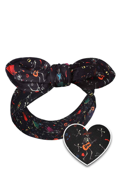 Tie Knot Day Of The Dead Headband