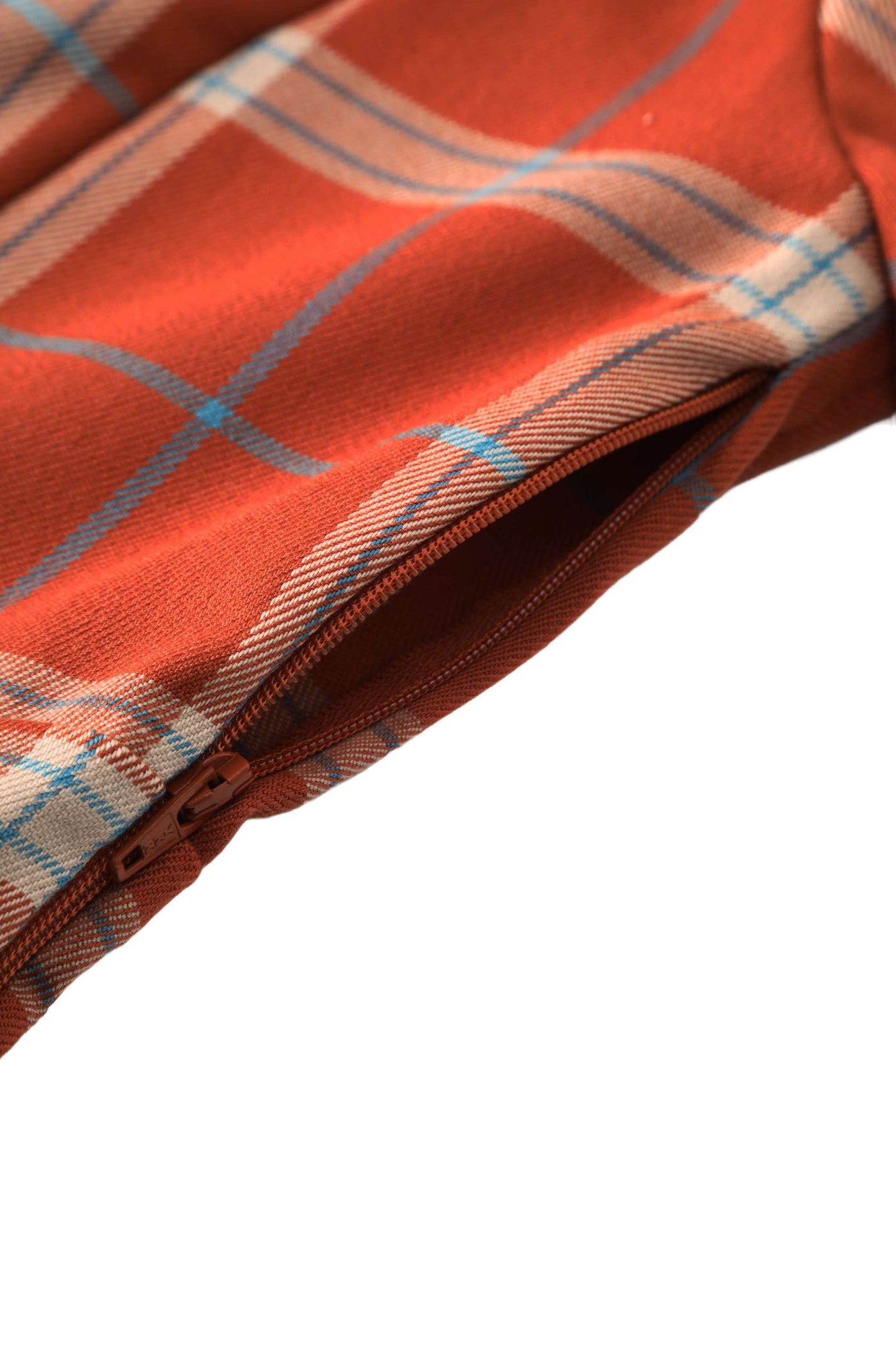 Zipper of Tiffany Cayenne Tartan Coat Dress