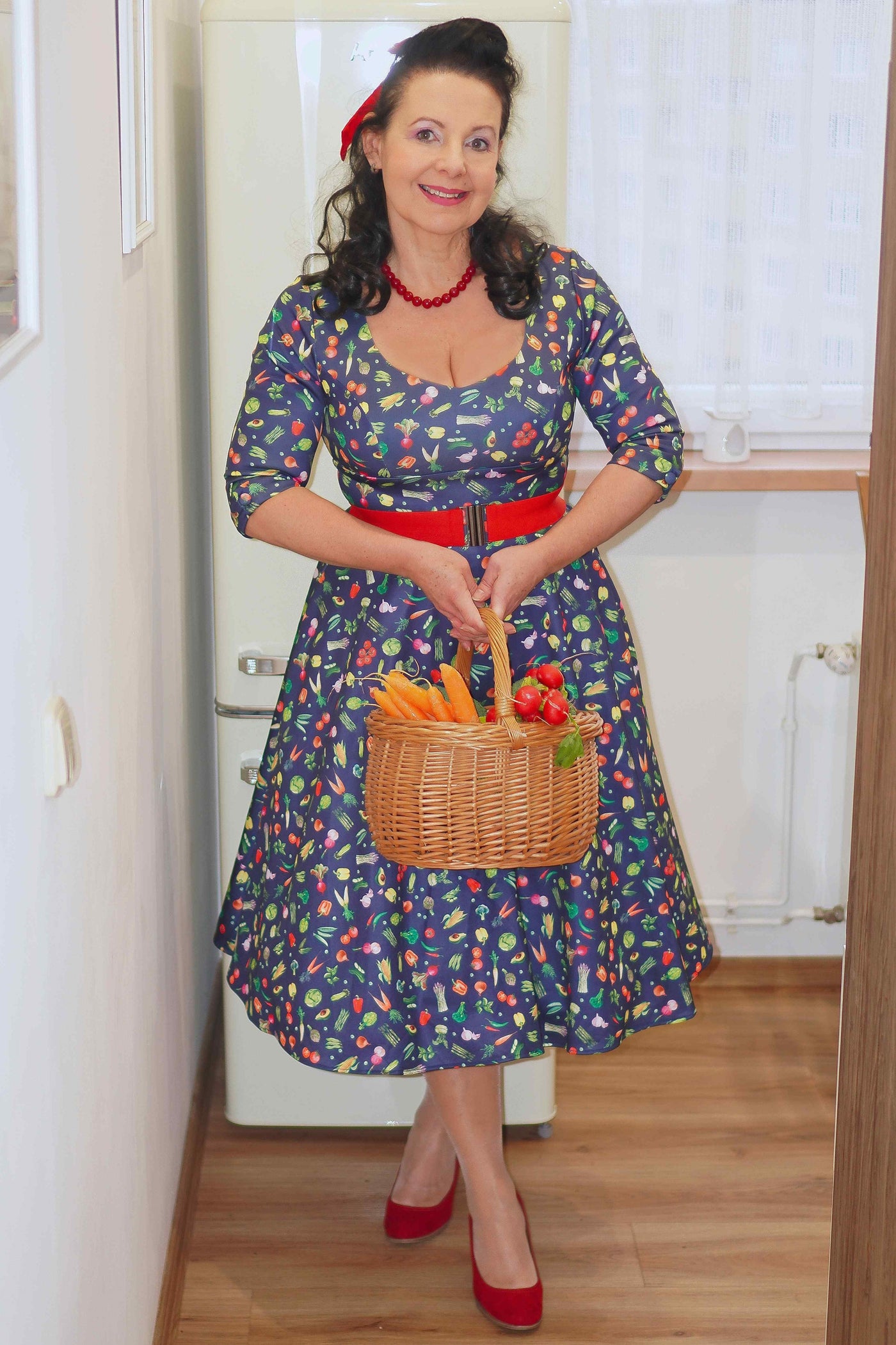  Vegetable Midi Dress