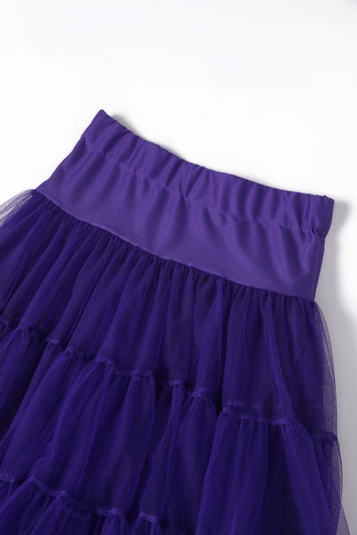 Fluffy Net Petticoat 25.5” In Purple