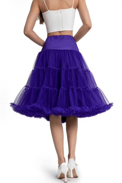 Fluffy Net Petticoat 25.5” In Purple