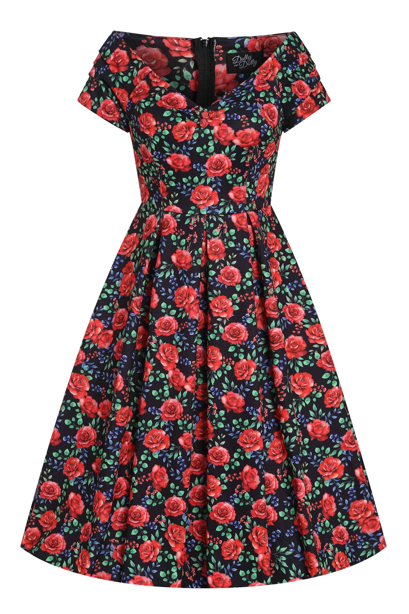 black off the shoulder dress with red roses ROIII Womens Dress Black w/Red Roses Embroidered Off Shoulder Small Sm S