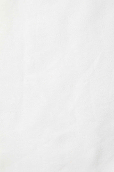 Close up View of White Mesh Panel Bridal Swing Dress