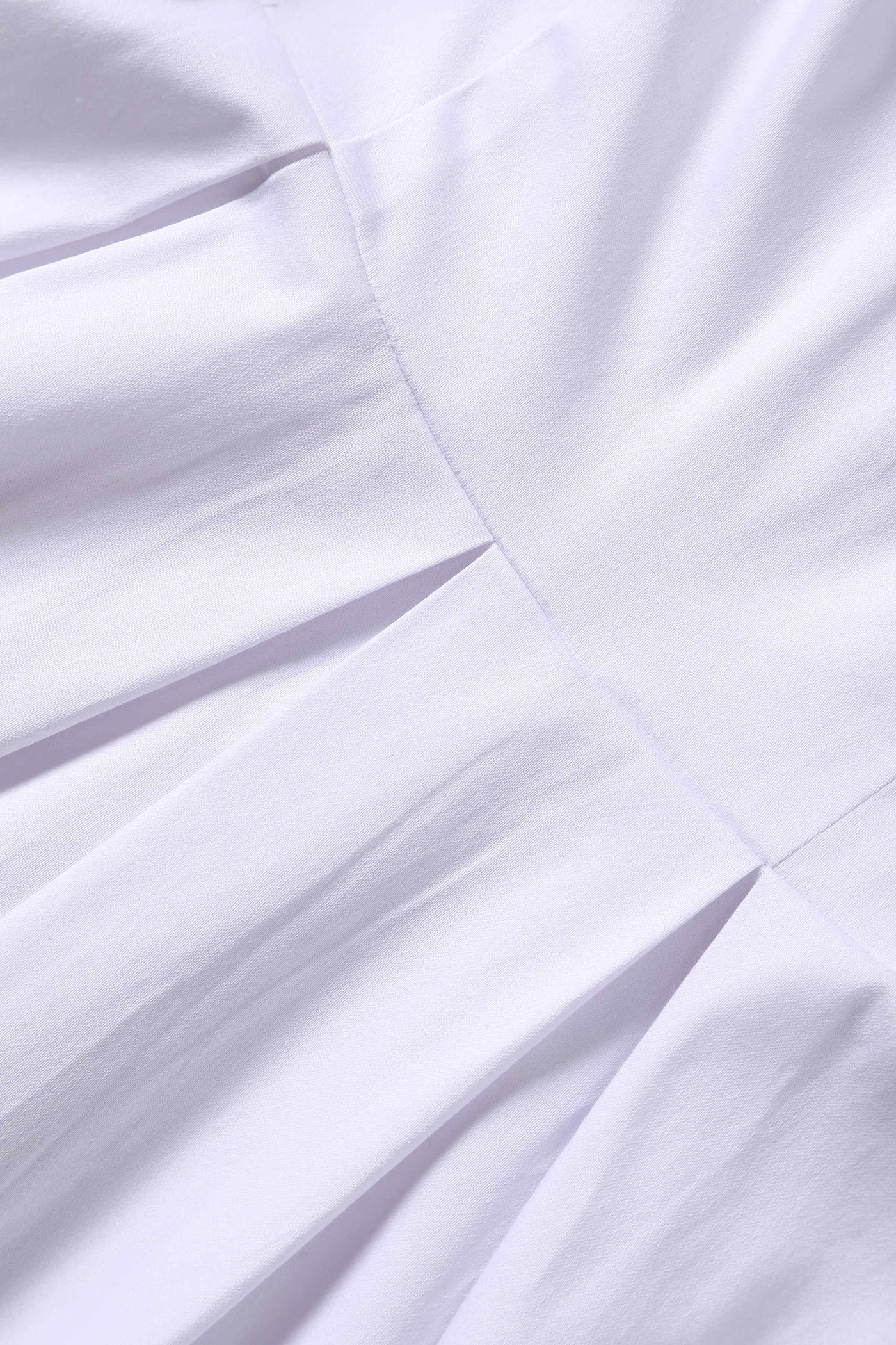 Close up view of White Off Shoulder Midi Dress
