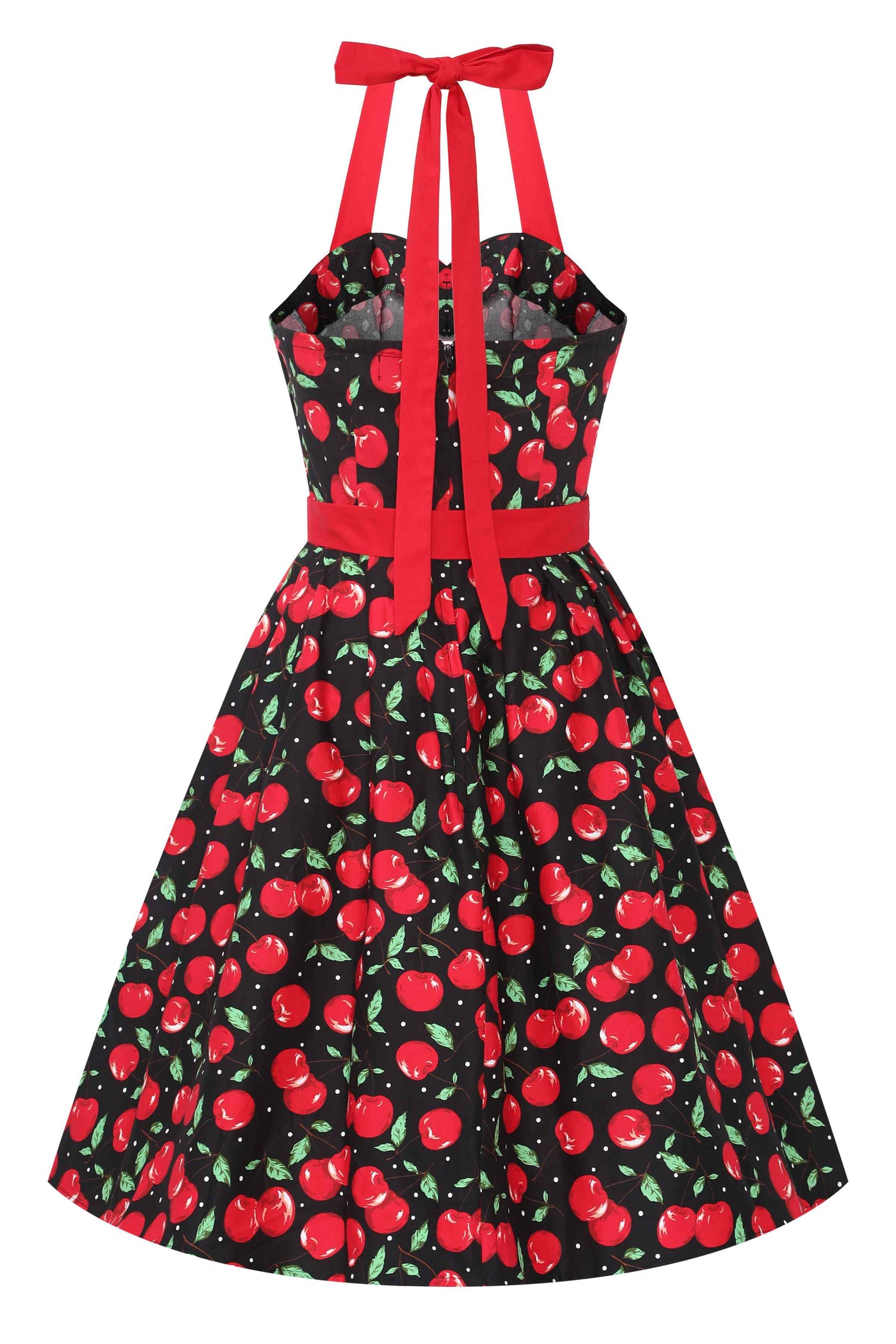 rockabilly halter dress GGR Rockabilly Halter Dress in Red with White Polka Dots Glitz Glam and Rebellion