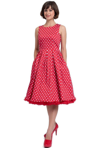 Red Polka Dot Cotton Dress 