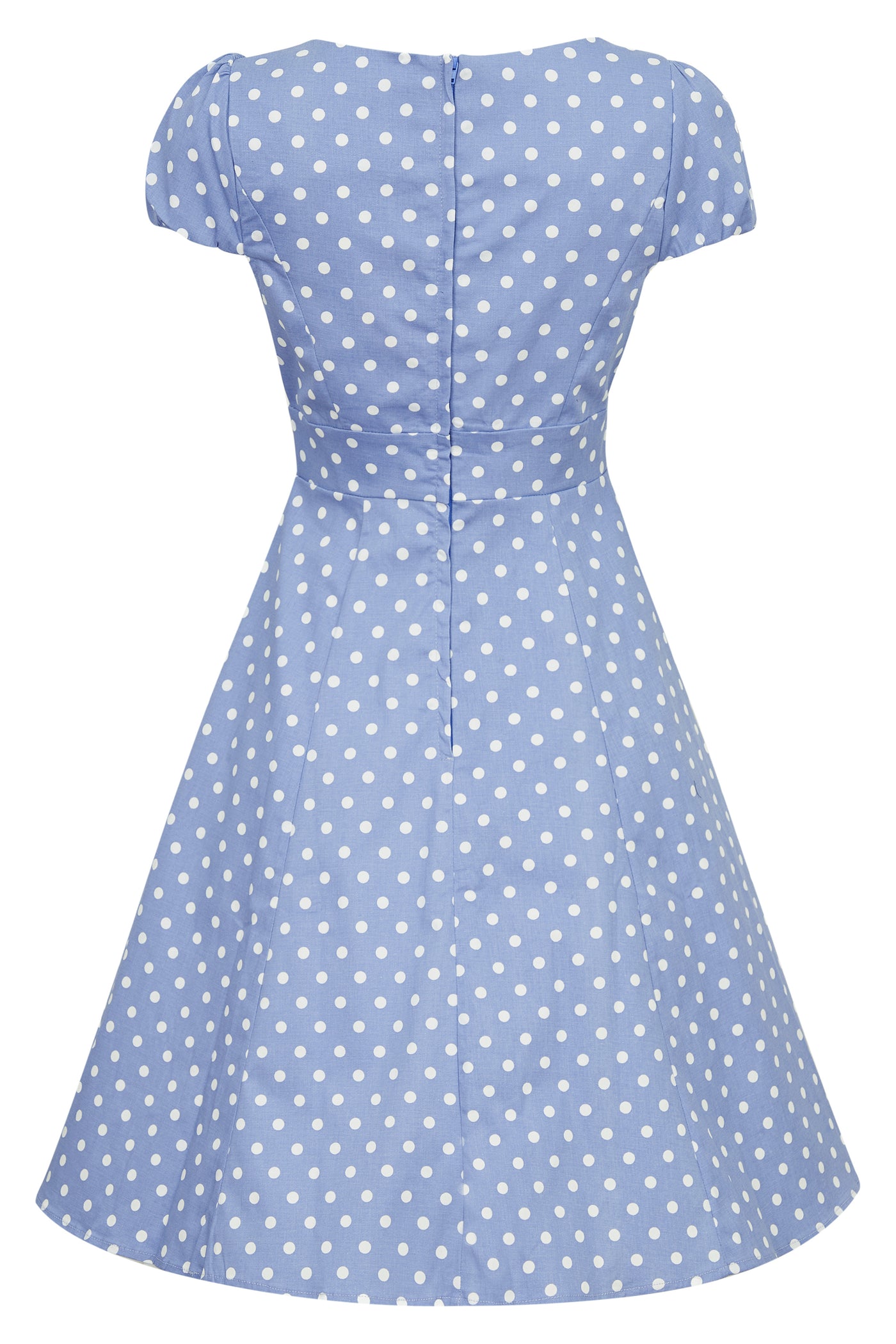 Women's Lilac & White Polka Dot Swing Dress