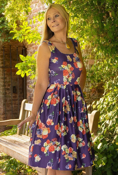 Floral 50s dress clearance