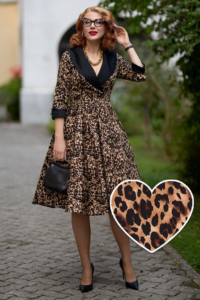 Animal print 1950s clearance dress