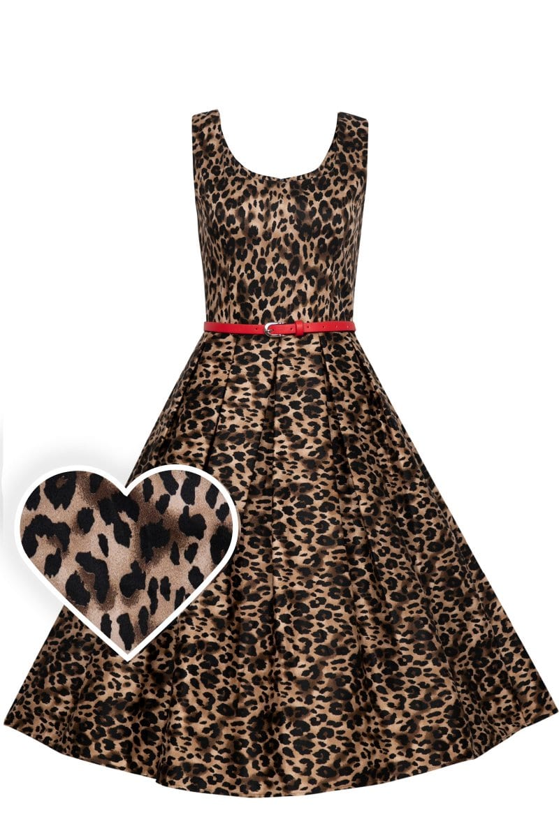 Amanda Leopard Print Swing Dress8