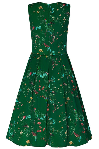 Annie Green Bird Print Dress3
