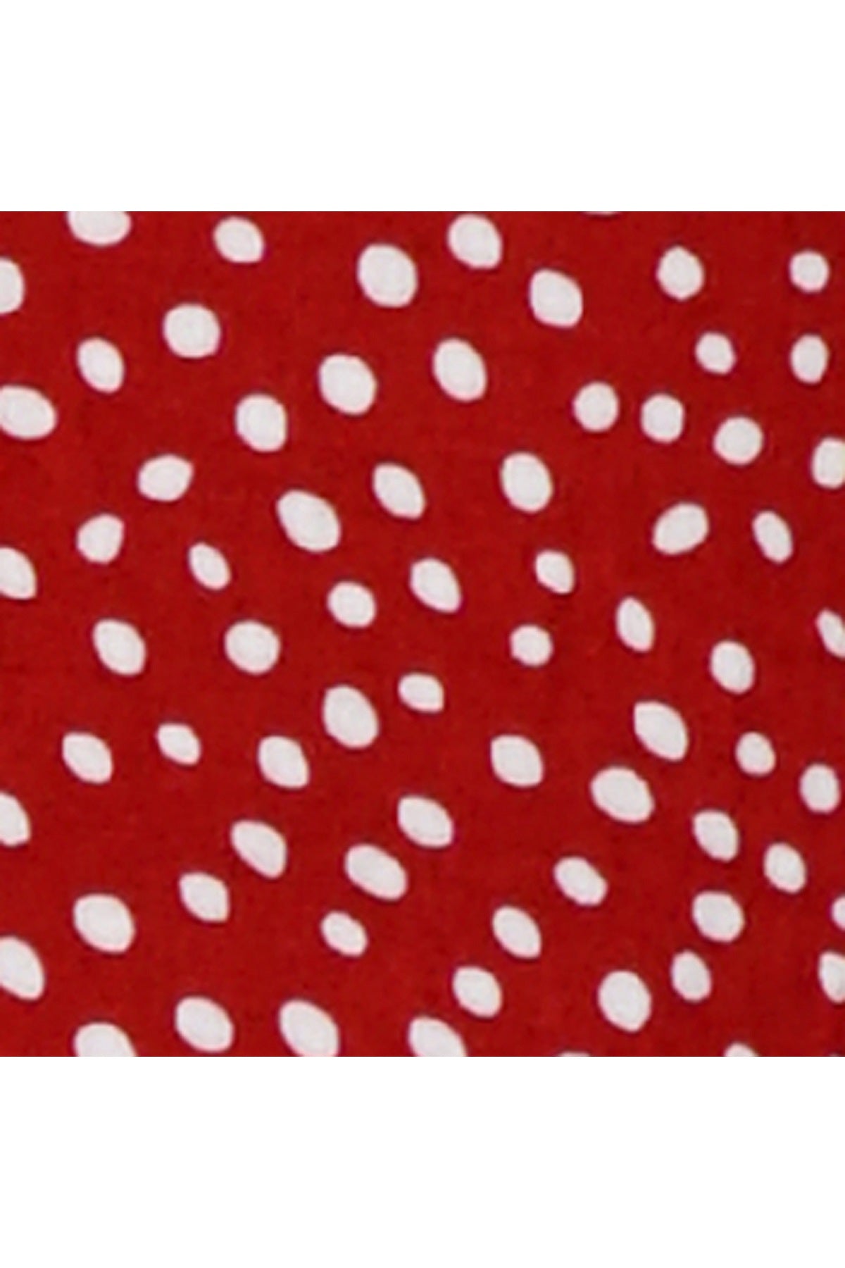Fabric close up of Floaty Day Dress in Burgundy Polka Dots