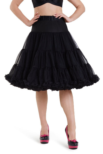 Black fluffy petticoat skirt