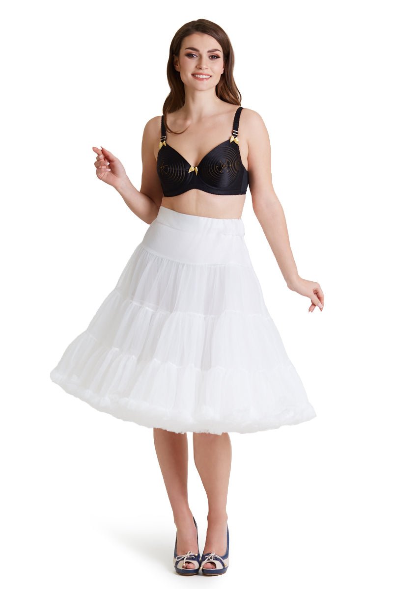 Soft & Fluffy White Petticoat 25.5 Inches