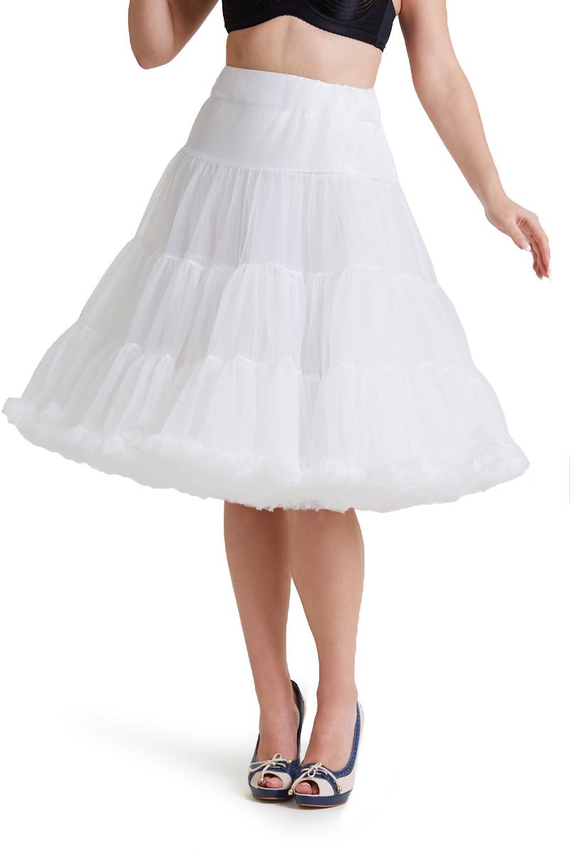 Soft & Fluffy White Petticoat 25.5 Inches