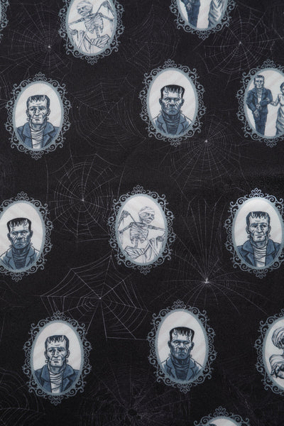 Frankenstein Monsters Black Print Close Up