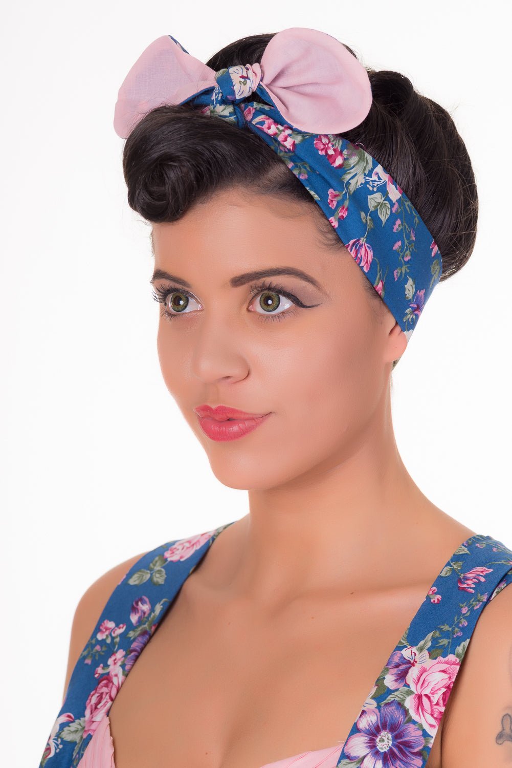 Headband in Blue Floral