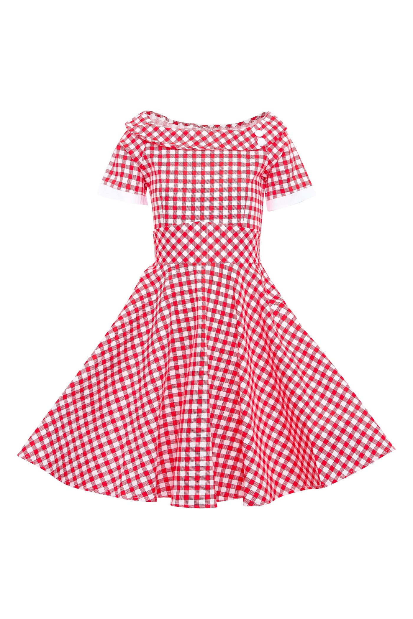 Kids Red Gingham Dress