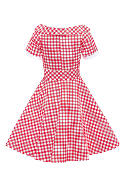 Kids Red Gingham Dress