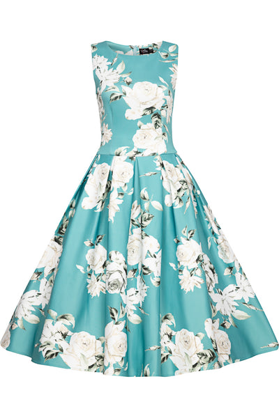 Mint Floral Swing Dress