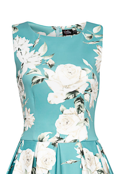 Mint Floral Swing Dress