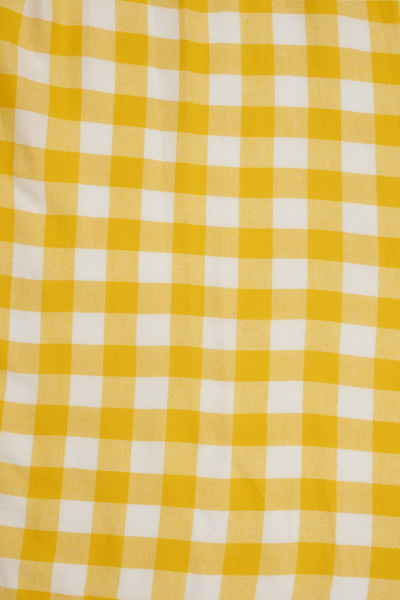 Off Shoulder Yellow Gingham Dress