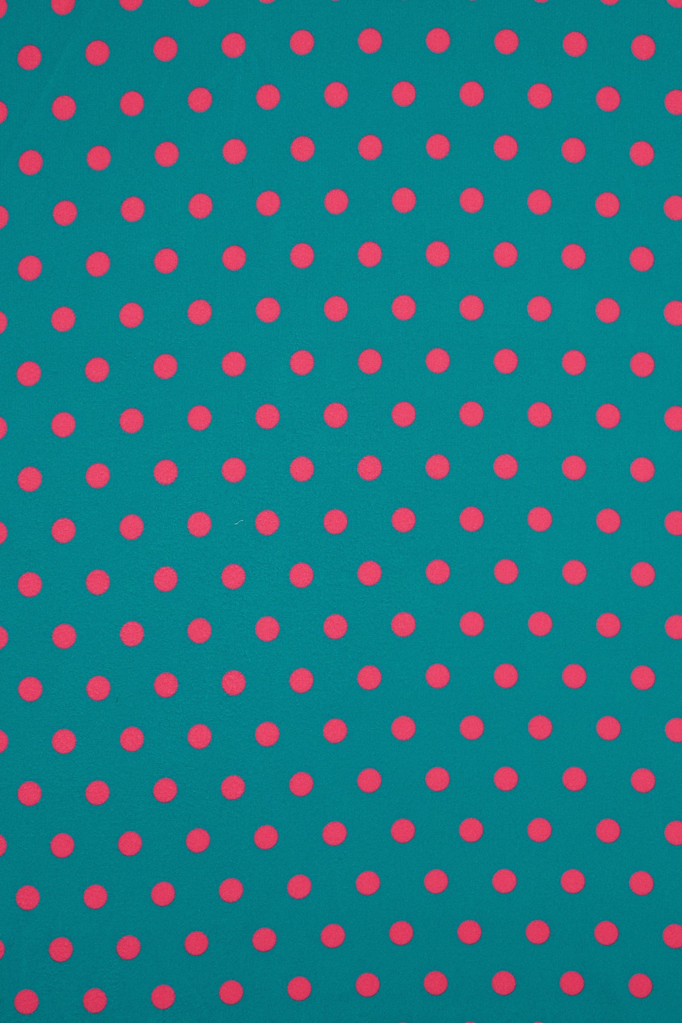 Peacock Blue & Pink Polka Dot Wrap Dress