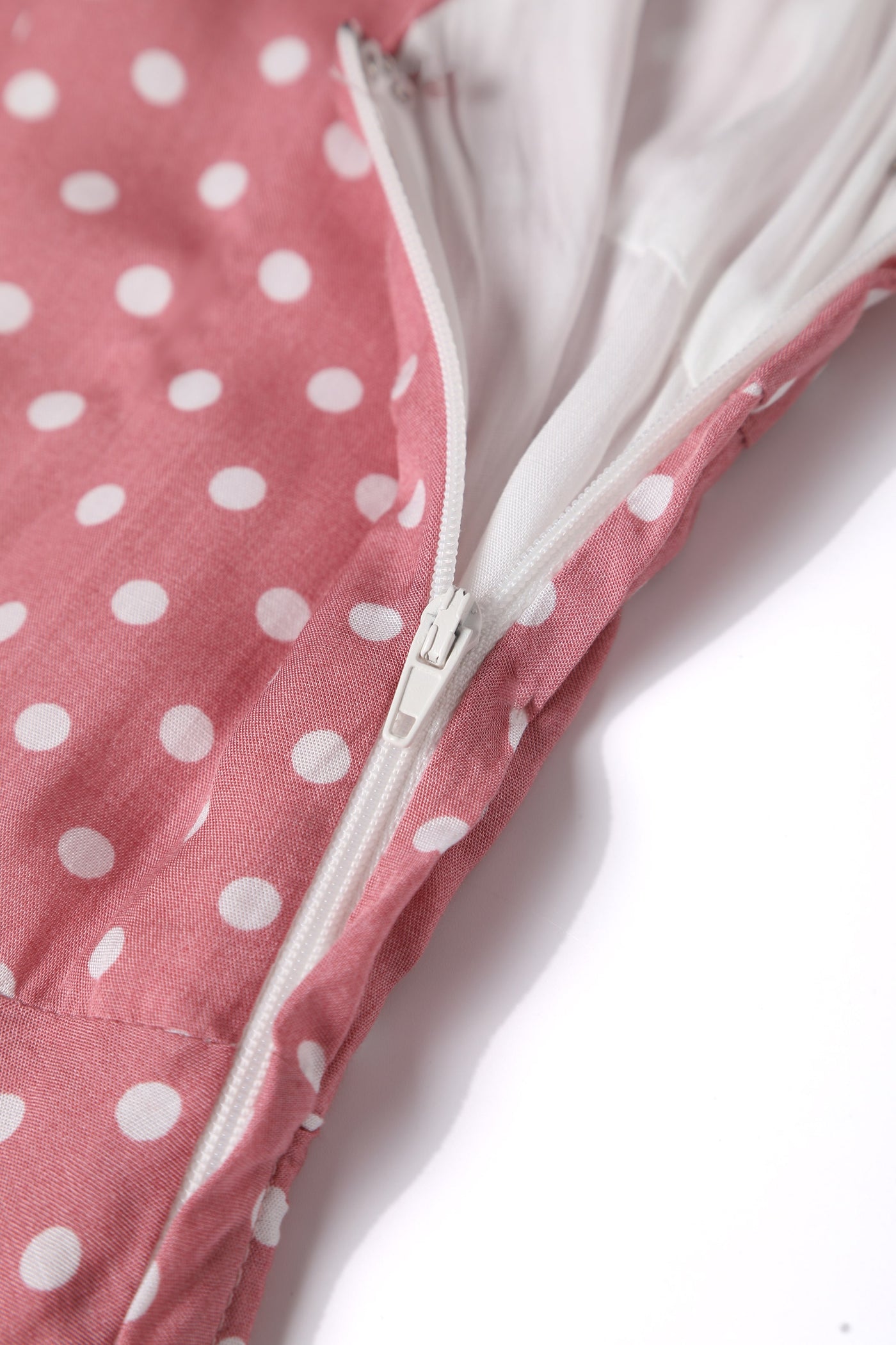 Pink Polka Dot Shirt Dress