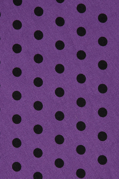 Purple black Polka Dots
