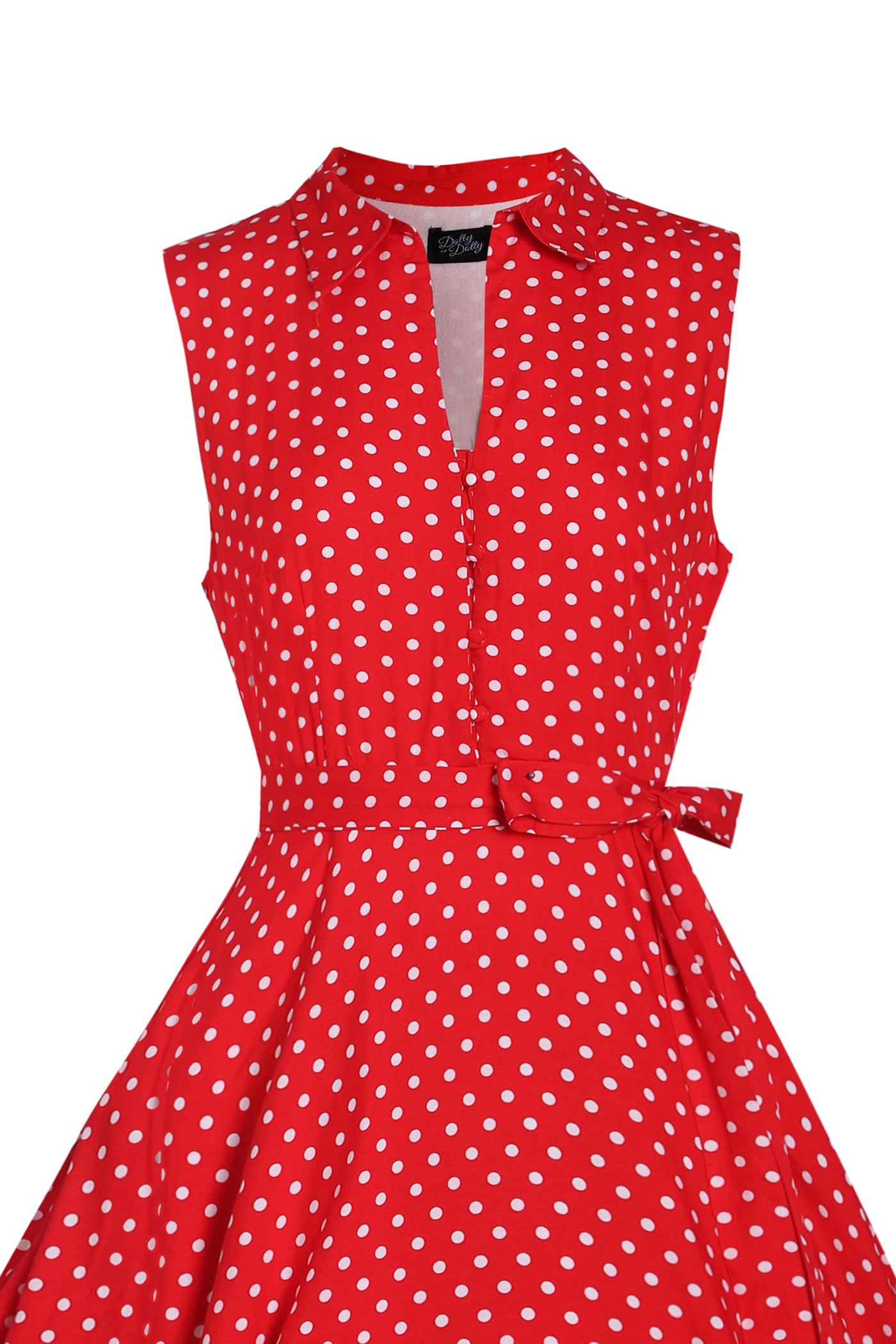 Red Polka Dot Shirt Dress