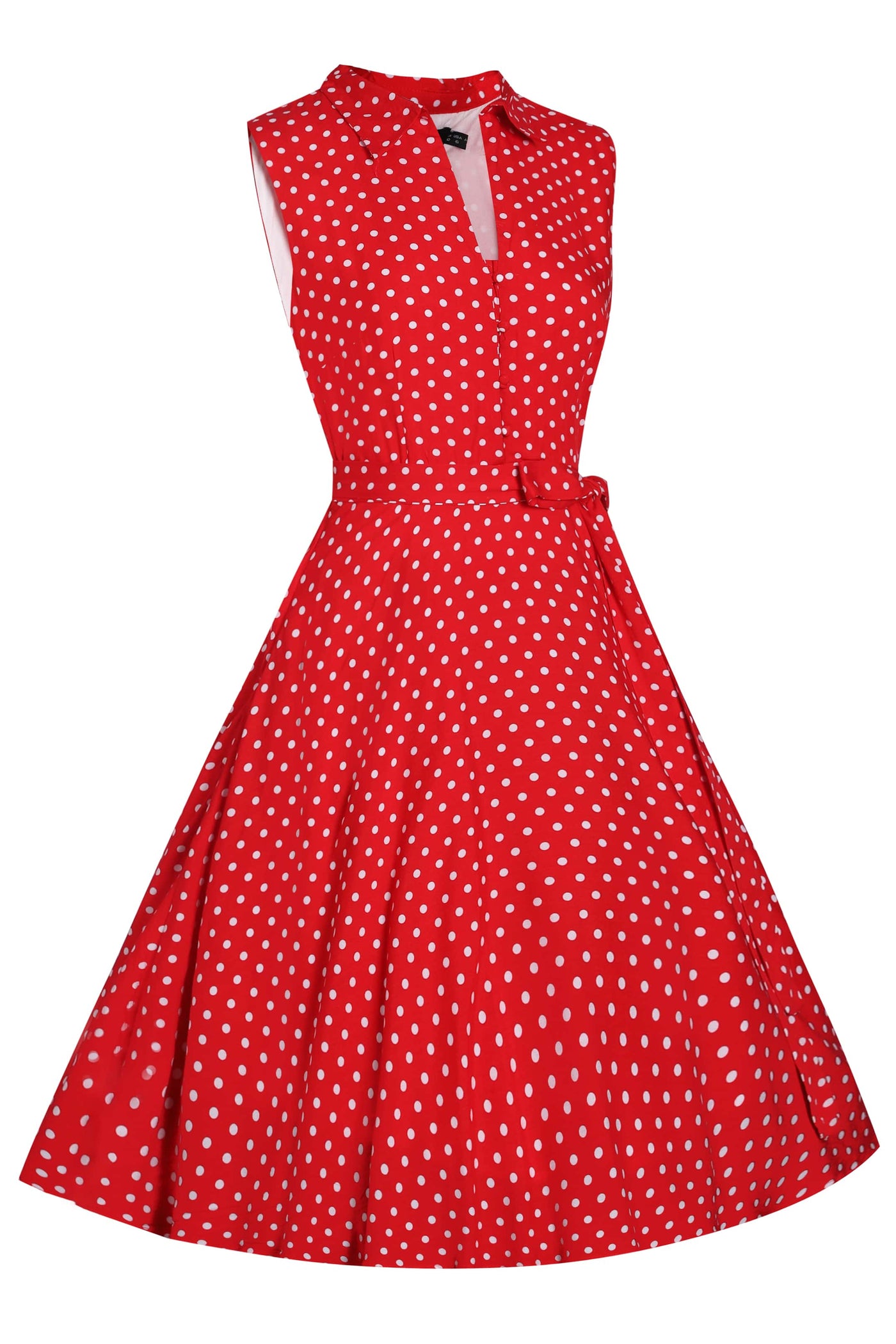 Red Polka Dot Shirt Dress