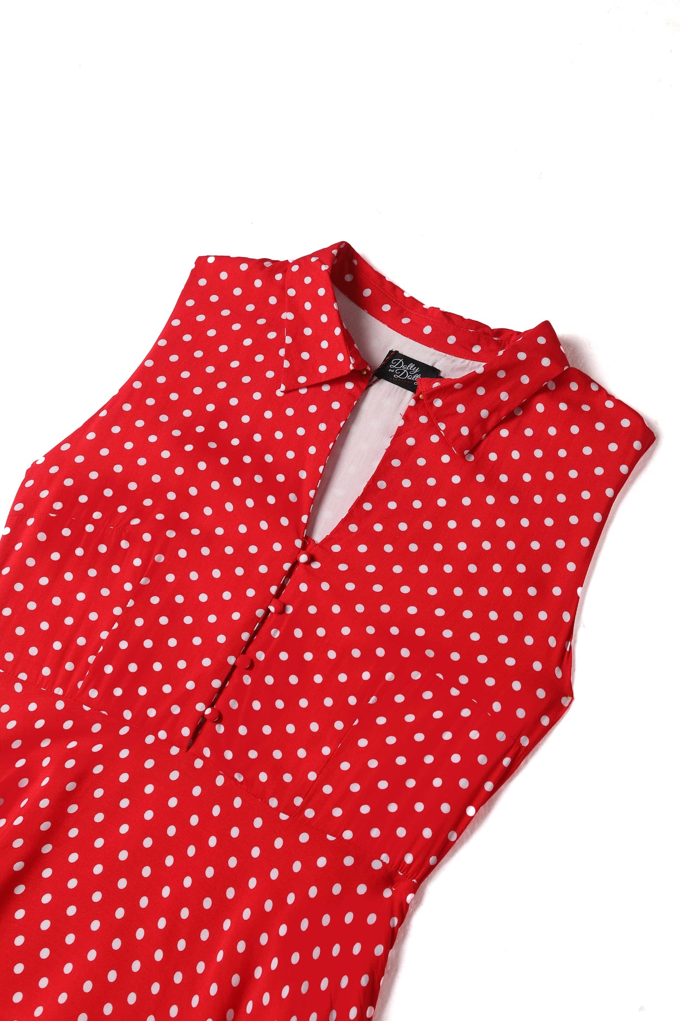 Red Polka Dot Shirt Dress