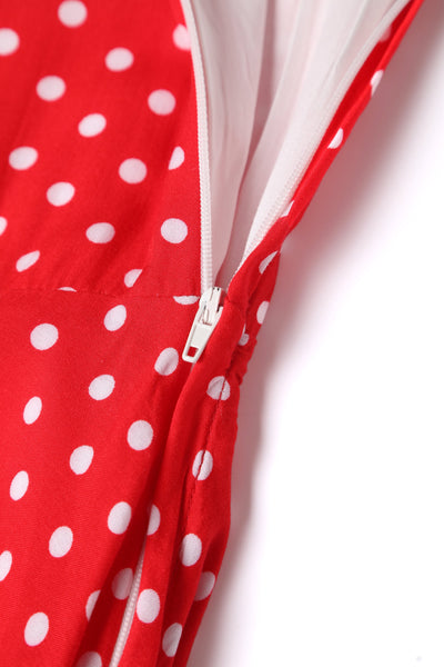 Red Polka Dot Shirt Dress