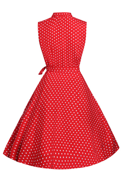 Red Polka Dot Shirt Dress