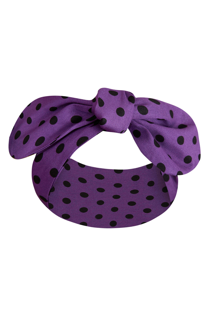 Retro Purple Knot Headband for Sensational Looks