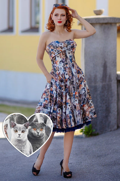Retro Cat Dress